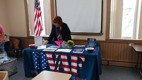 Setup at Vendors for Veterans event
